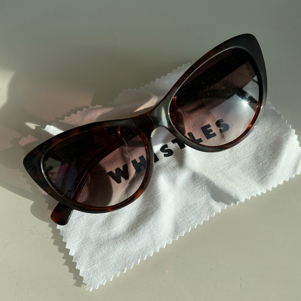 Whistles Tortoise Cat-Eye Sunglasses